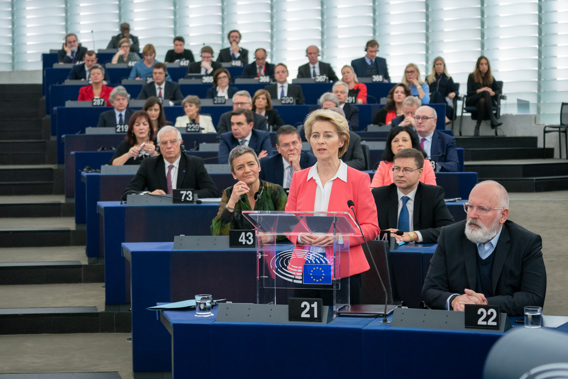 Die Kommissionsmitglieder 2019-2024 vor ihrer Ernennung durch das EU-Parlament