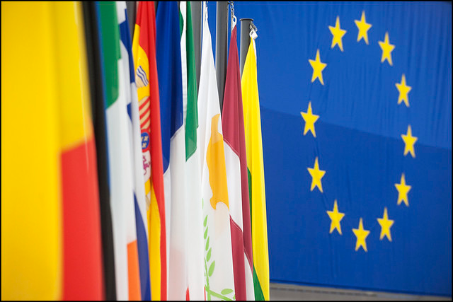 Flaggen der EU und ihrer Mitgliedstaaten