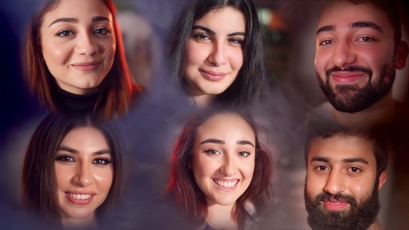 Gesichter der sechs "Champs" aus dem Film