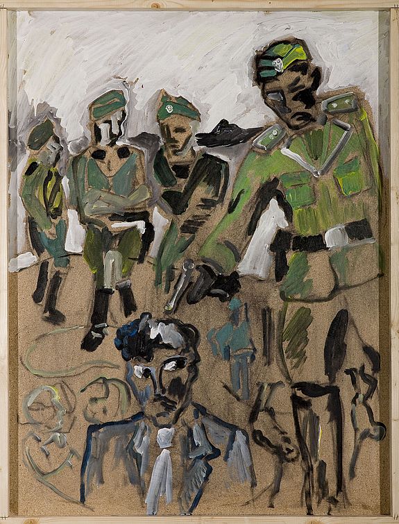 Gemälde von Soldaten