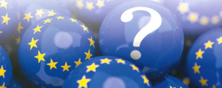 Billardkugeln in Farben der EU-Fahne  - Link auf: Europawahl 2024