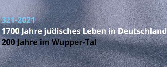 Schrift auf einer Granittafel: 321-2021 1700 Jahre jüdisches Leben in Deutschland, 200 Jahre im Wupper-Tal