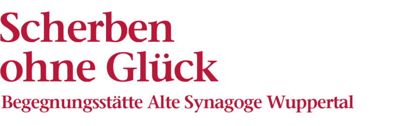 Bildliche Darstellung der Überschrift: Scherben ohne Glück, Begegnungsstätte Alte Synagoge Wuppertal