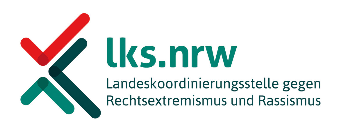 Logo mit Schriftzug Landeskoordinierungstelle gegen Rechtsextremismus und Rassismus