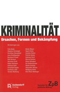 Buchcover: Kriminalität. Ursachen, Formen und Bekämpfung