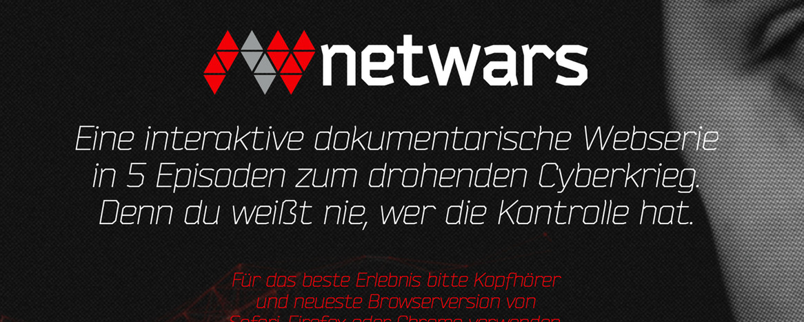 Screenshot der Internetseite www.netwars-project.com/de/