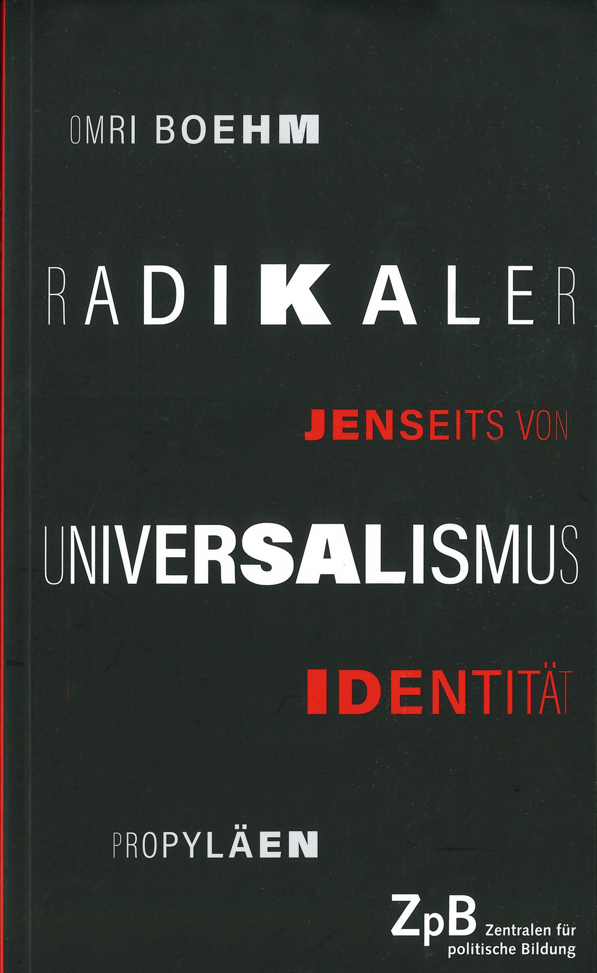 Buchcover: Radikaler Universalismus jenseits von Identität