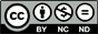 Logo der CC-BY-NC-ND-Lizenz